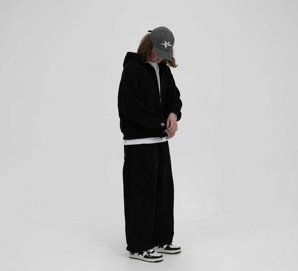 Oversized Boxy Fit Zip Hoodie