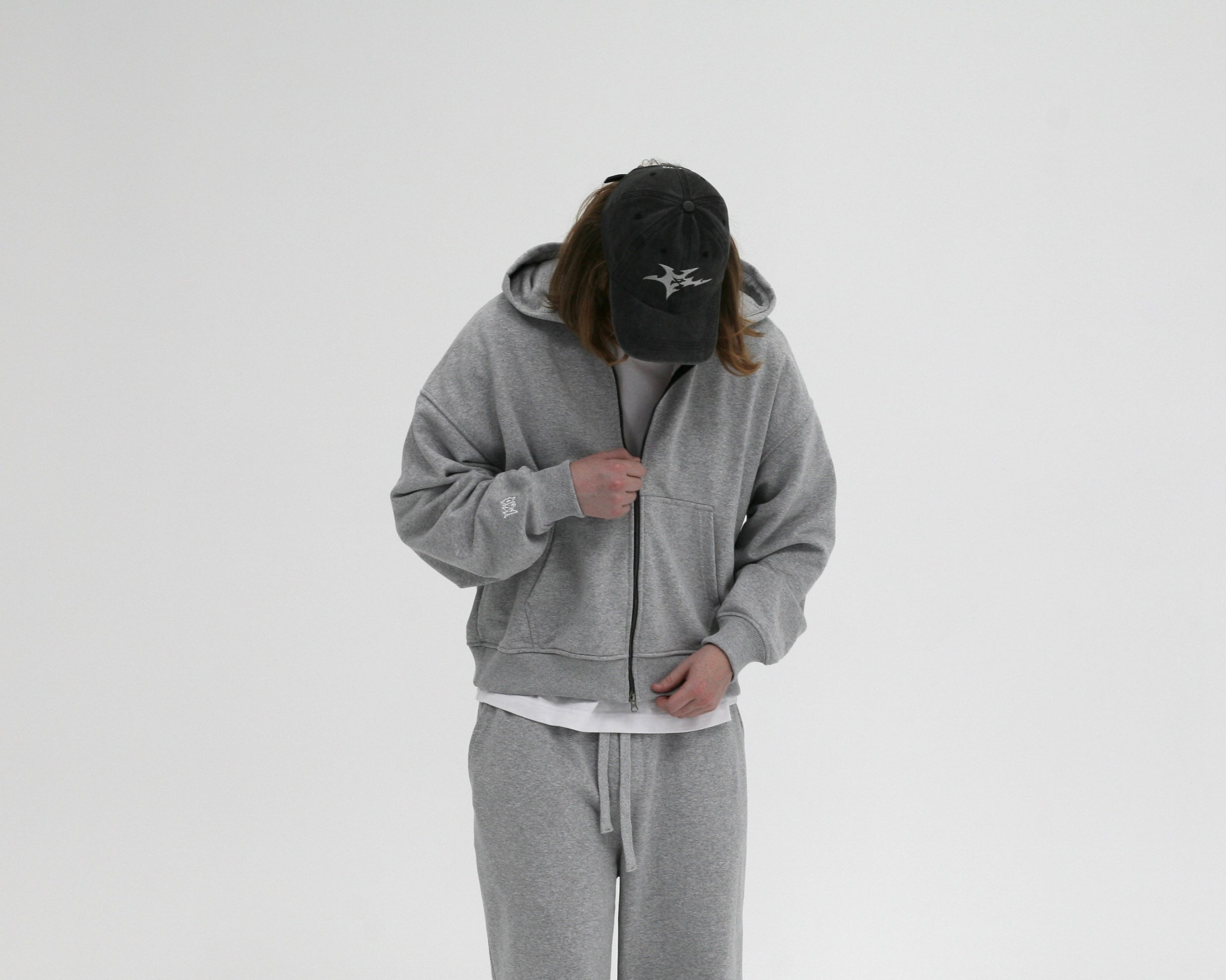 Oversized Boxy Fit Zip Hoodie