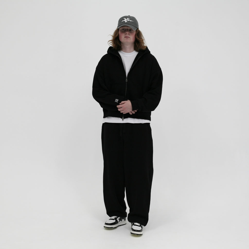 Oversized Boxy Fit Zip Hoodie