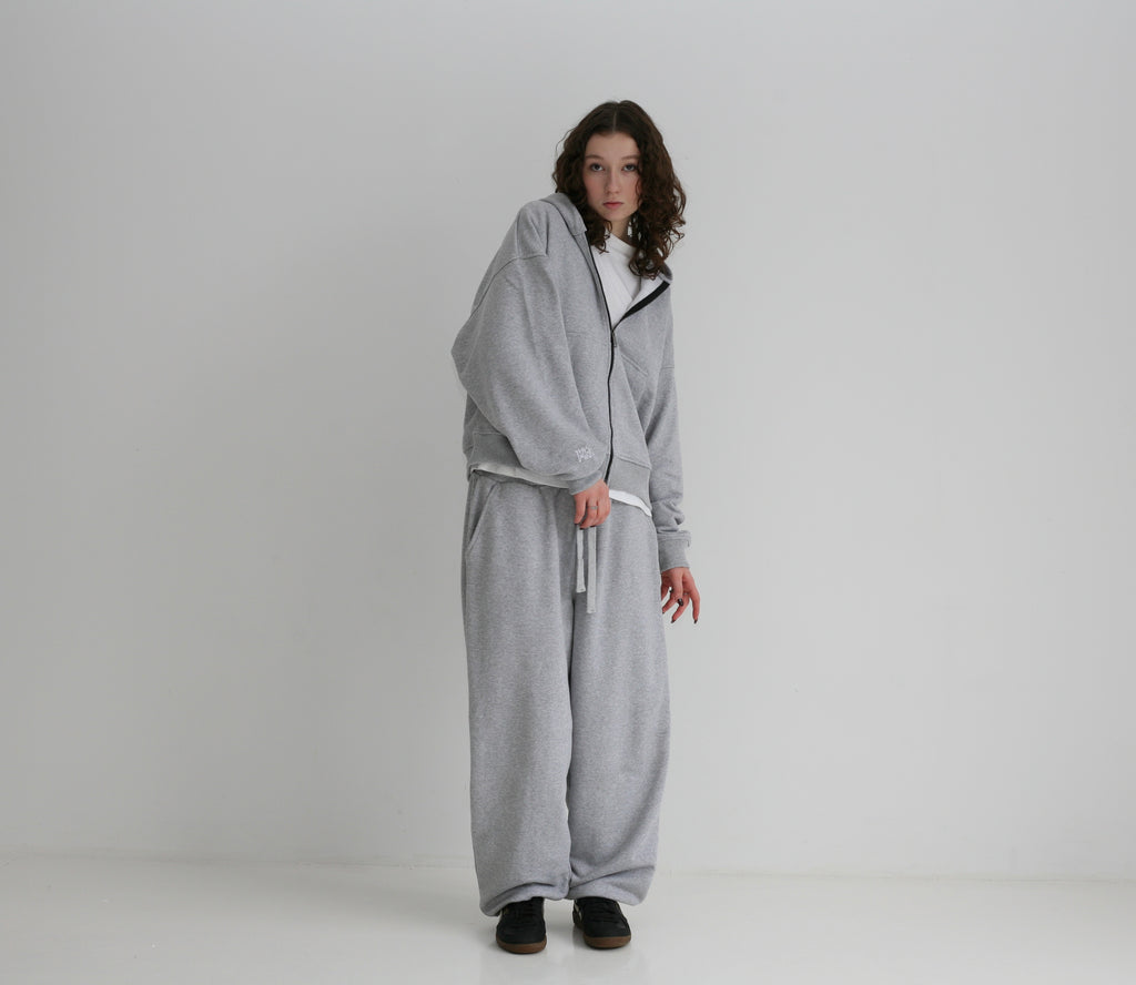 Oversized Boxy Fit Zip Hoodie