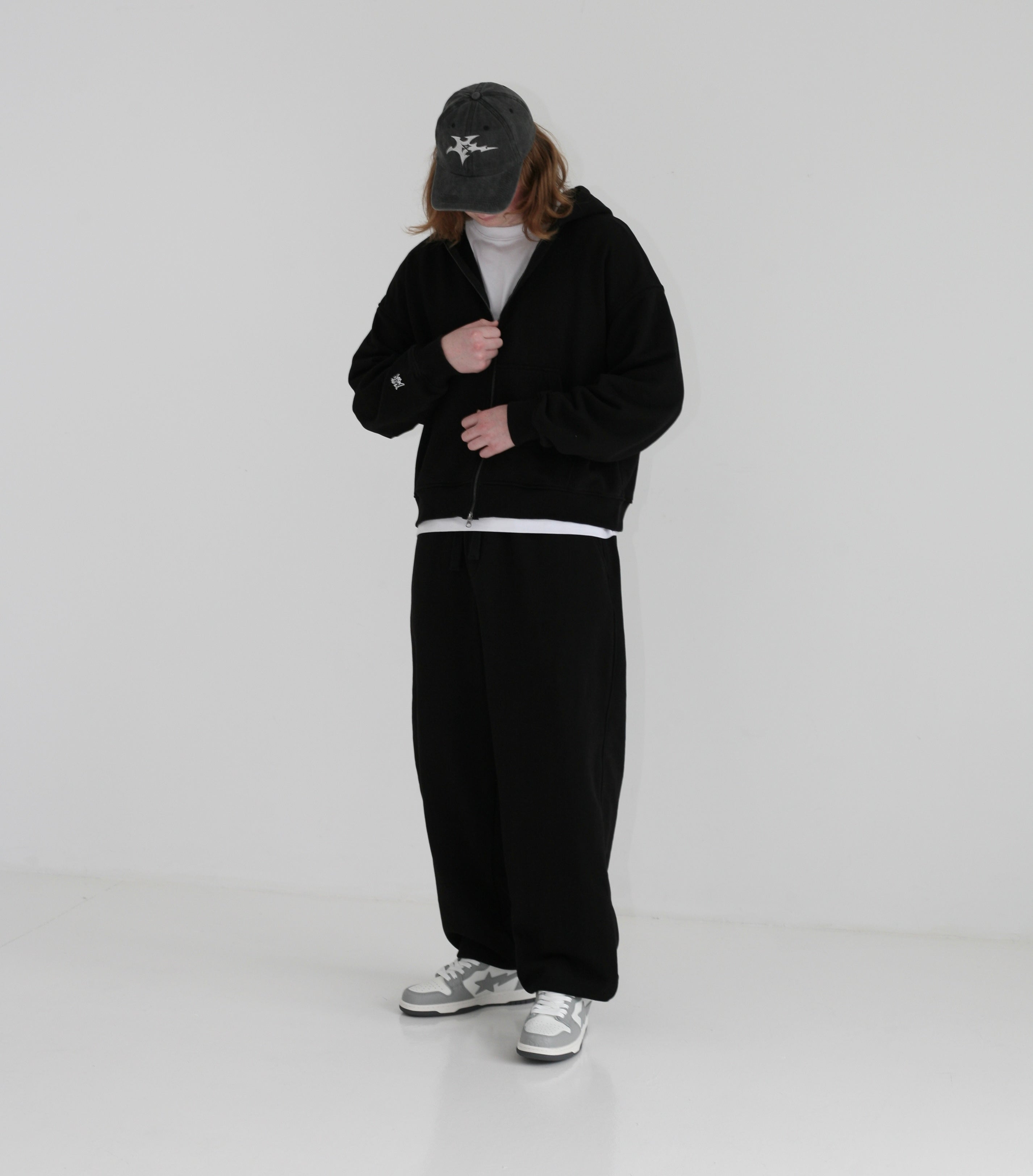 Oversized Boxy Fit Zip Hoodie