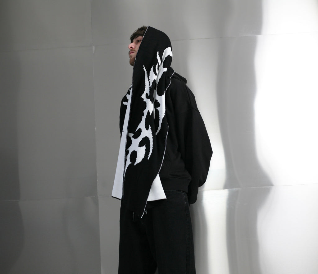 Oversized Scarf TRB black