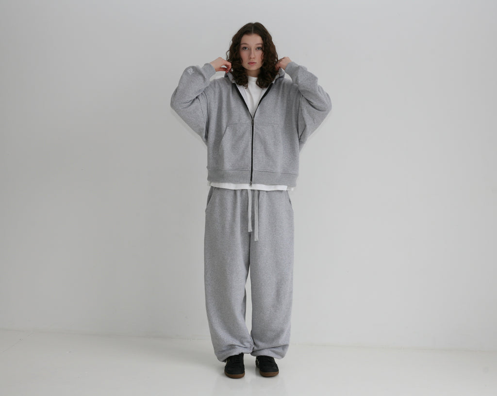 Oversized Boxy Fit Zip Hoodie