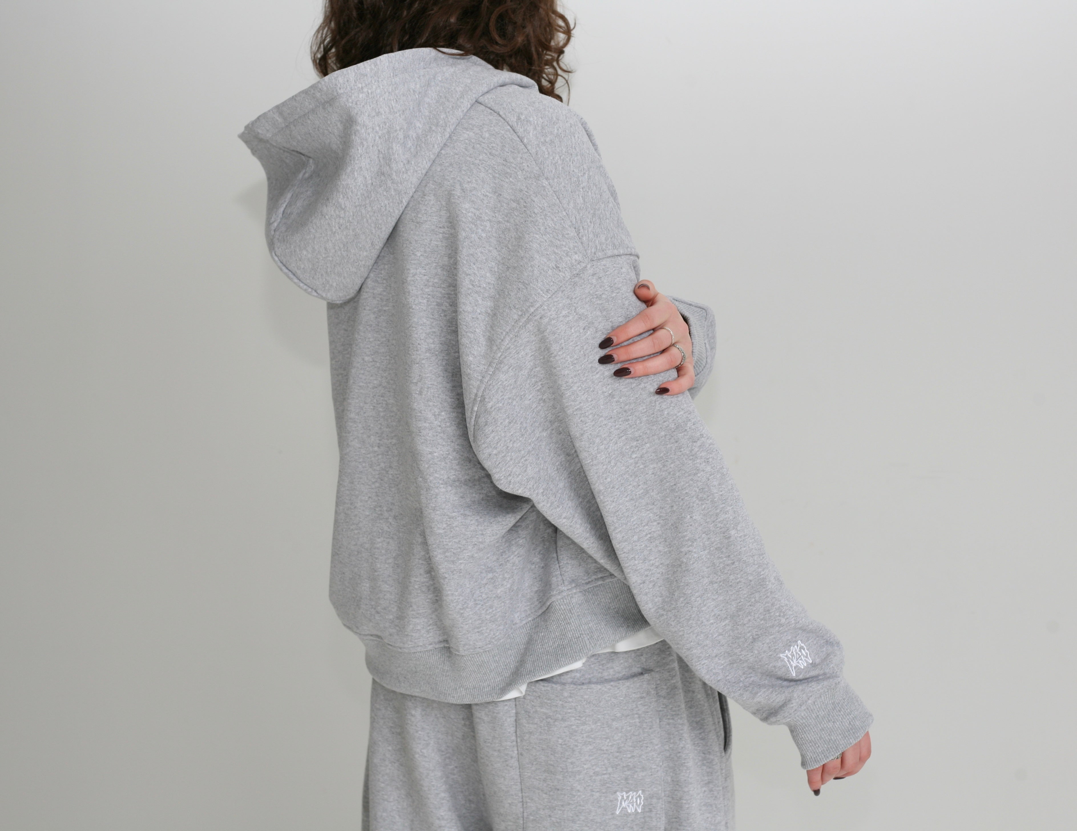 Oversized Boxy Fit Zip Hoodie
