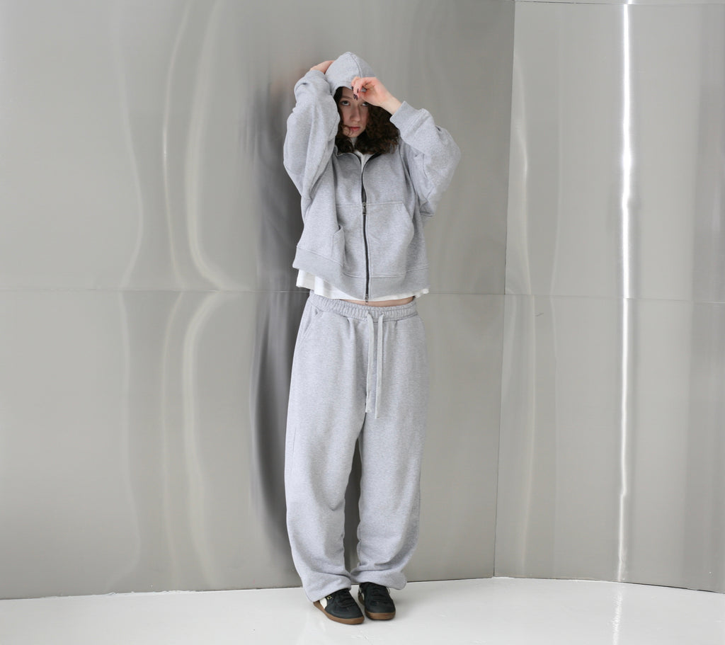 Oversized Boxy Fit Zip Hoodie