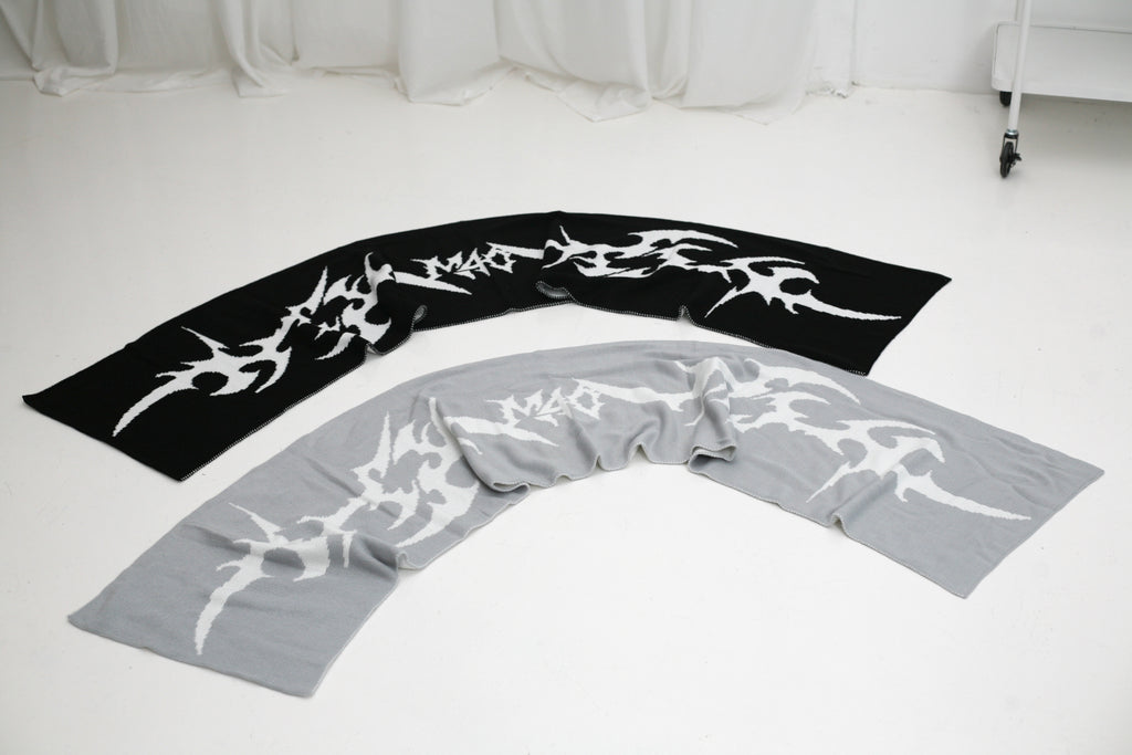 Oversized Scarf TRB grey