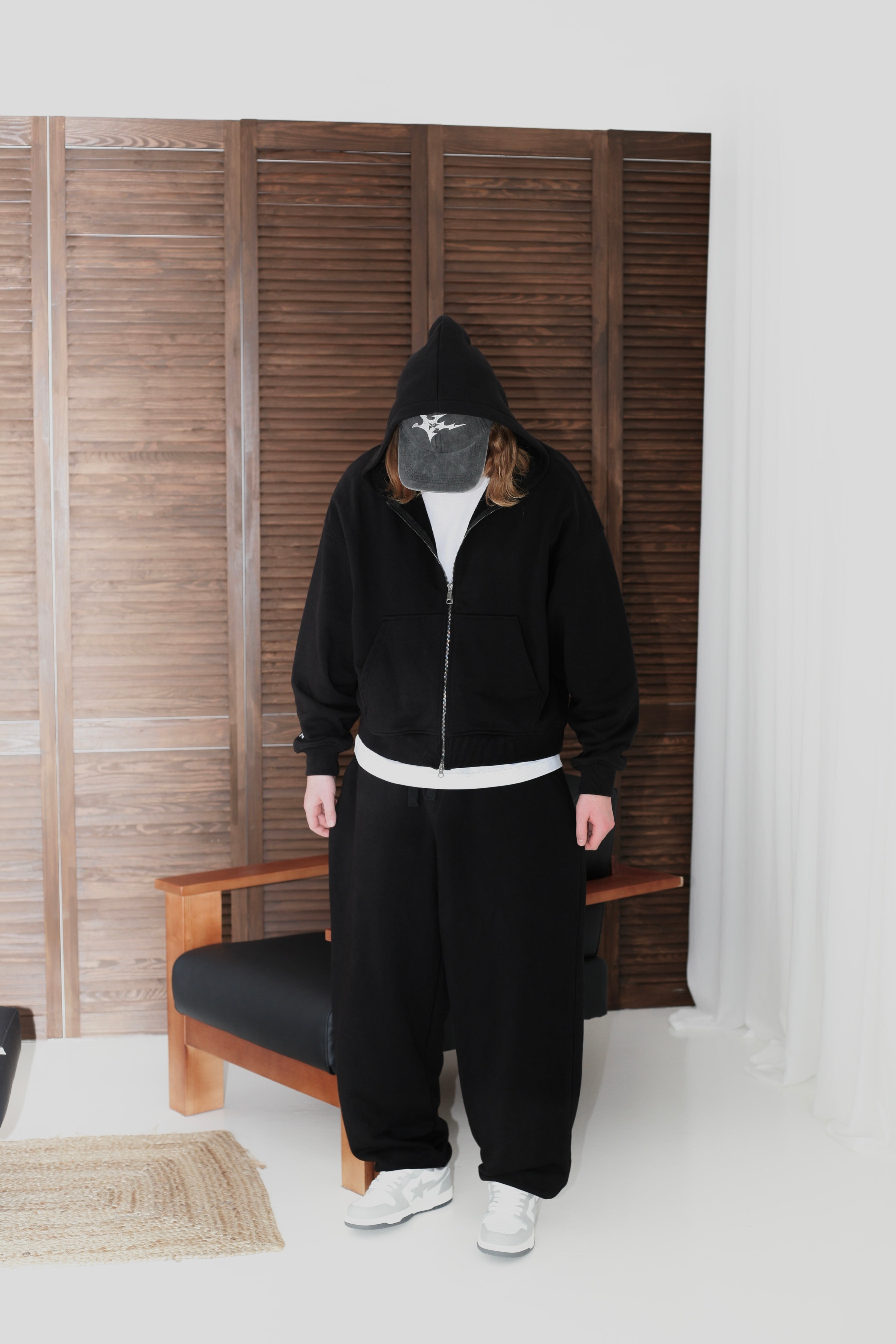 Oversized Boxy Fit Zip Hoodie