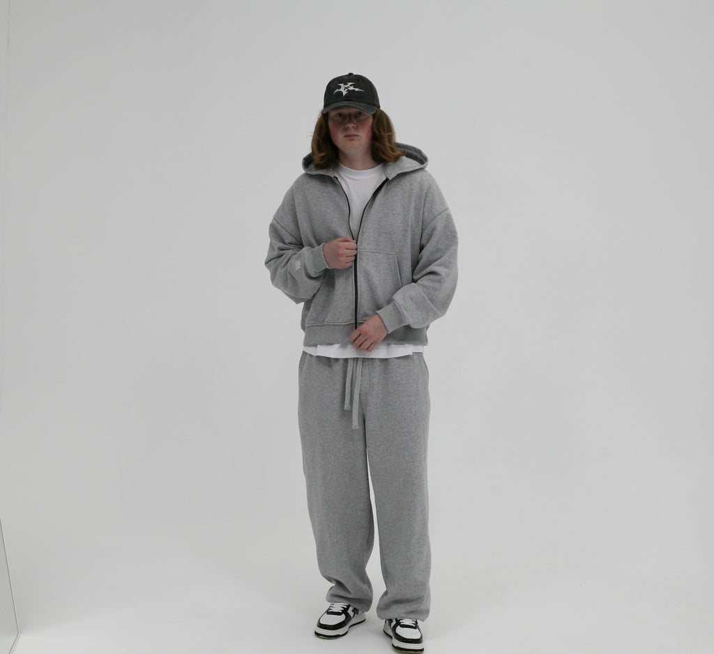 Oversized Boxy Fit Zip Hoodie