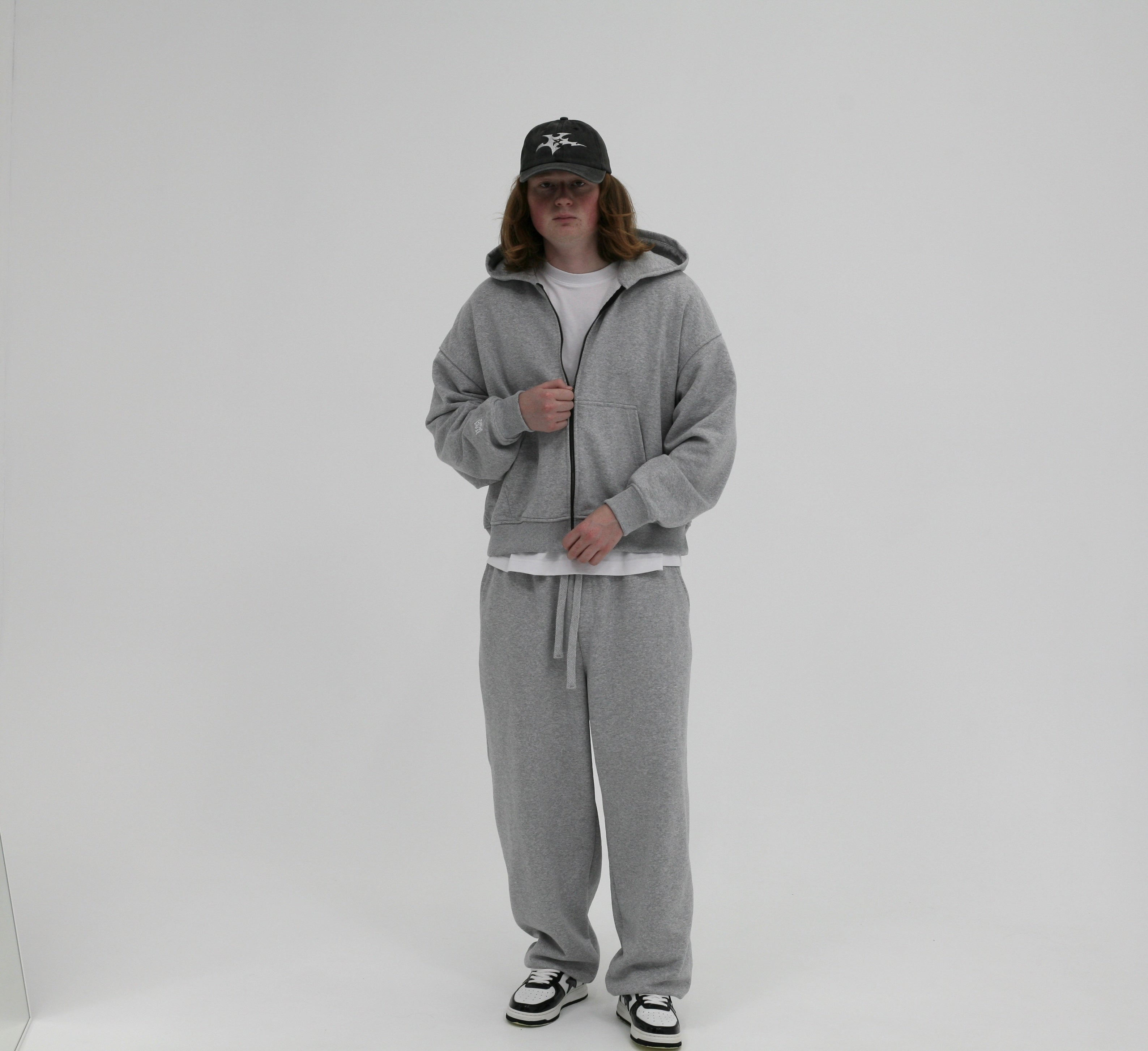 Oversized Boxy Fit Zip Hoodie