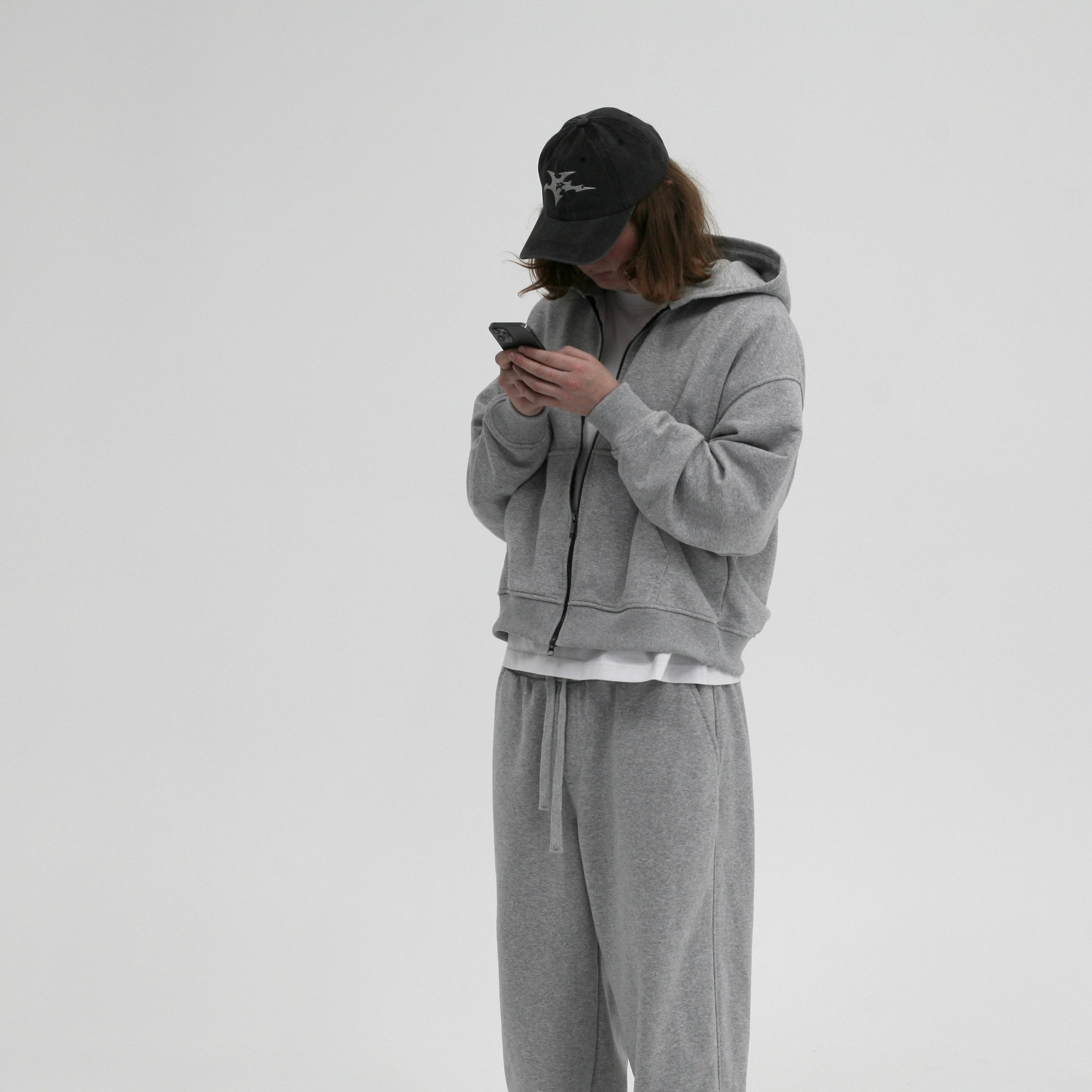 Oversized Boxy Fit Zip Hoodie